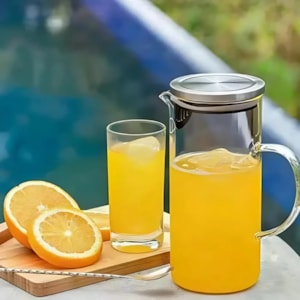Jarra de Vidro Borossilicato com Tampa Wolff - 1,5L 