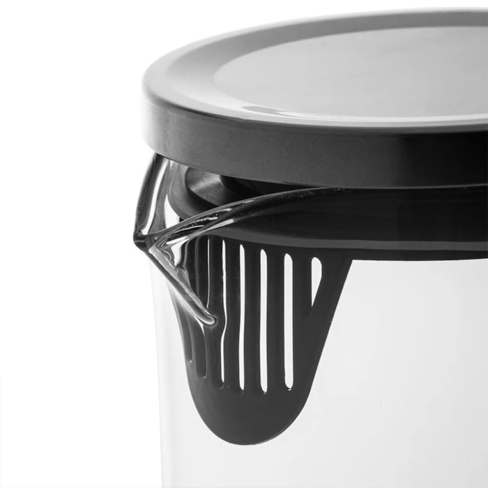 Jarra de Vidro Borossilicato com Tampa Wolff - 1,5L - Madel Home