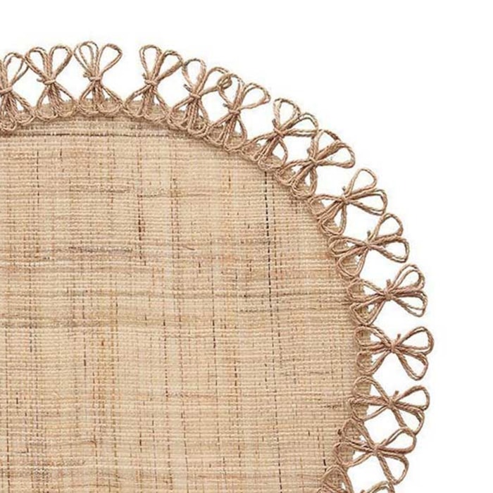 Jogo Americano de Palha Natural Ayla - 42cm - Madel Home