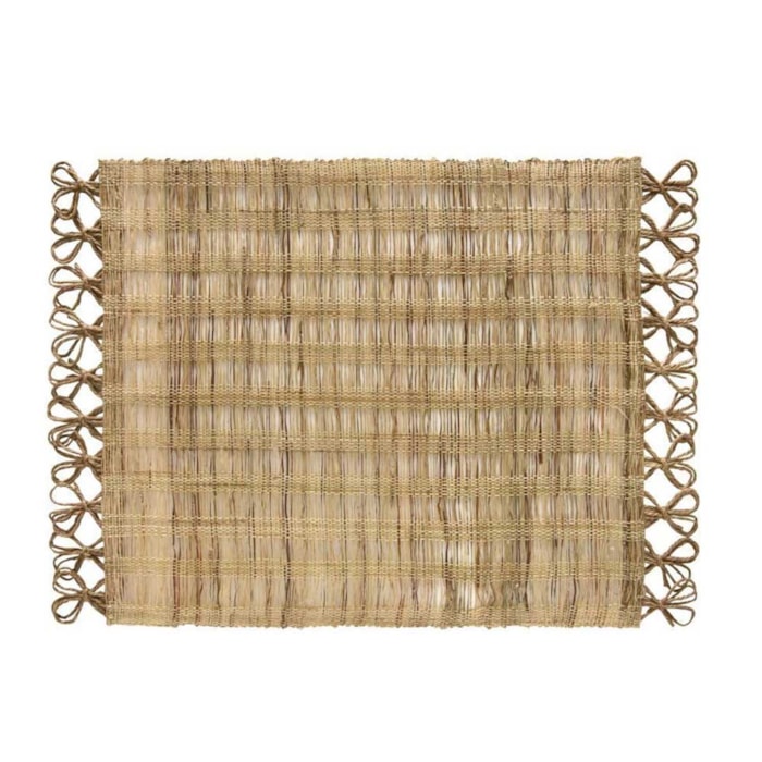 Jogo Americano de Palha Natural Canoa - 47cm - Madel Home