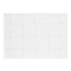 Jogo Americano de Tecido Retangular Aspen Branco - 50x35cm