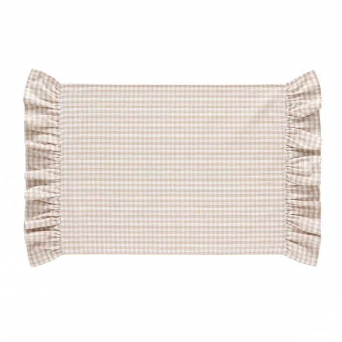 Jogo Americano de Tecido Retangular Essencial Bege - 58x35cm - Madel Home