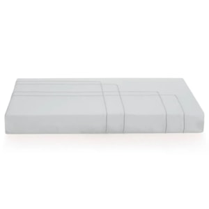 Jogo Capa de Edredom Queen 100% Algodão Egípcio 300 Fios Branco Vernazza Trussardi