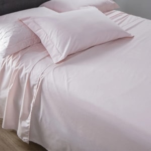 Jogo de Cama King 100% Algodão 200 Fios Rose Vida Bela Kacyumara