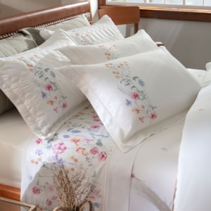 Jogo de Cama King 100% Algodão 300 Fios Ibiza Lazio Kacyumara