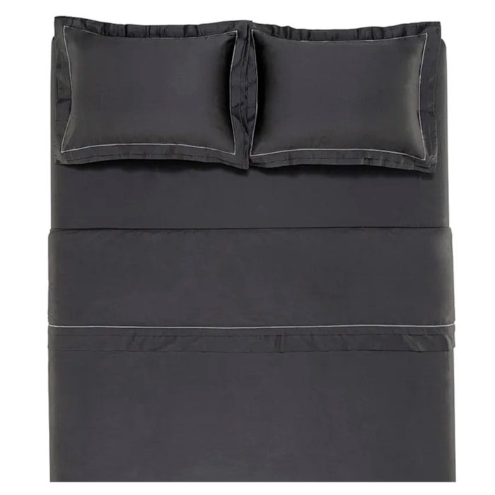 Jogo de Cama King 100% Algodão Egípcio 300 Fios Chumbo Doppio Trussardi - Madel Home