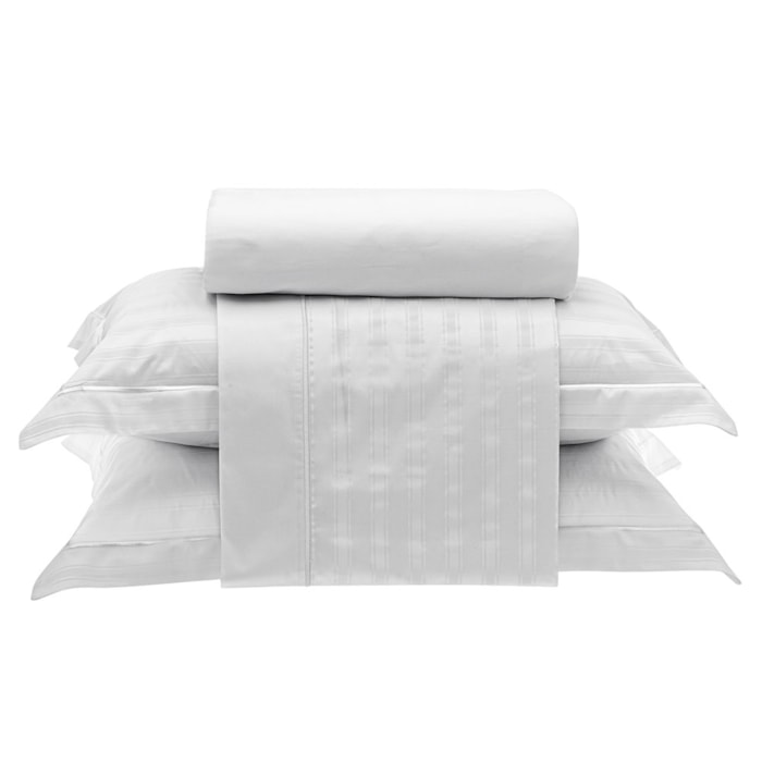 Jogo de Cama Queen 100% Algodão 300 Fios Luxor Lazio Kacyumara - Madel Home