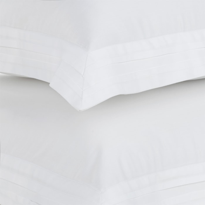 Jogo de Cama Queen 100% Algodão Egípcio 400 Fios Branco Naxos Trussardi - Madel Home