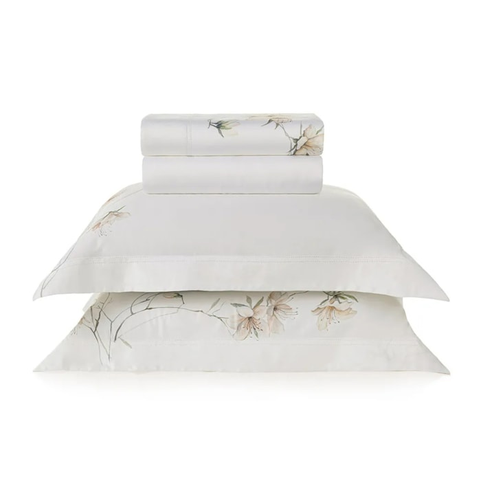 Jogo de Cama Queen 100% Bambu 300 Fios Bordado Azalea Trussardi - Madel Home