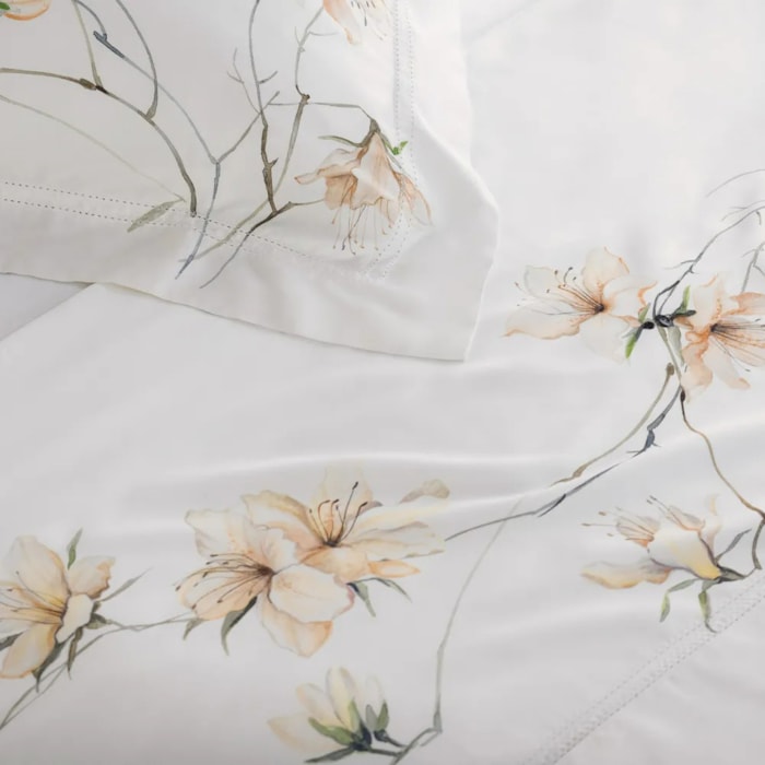 Jogo de Cama Queen 100% Bambu 300 Fios Bordado Azalea Trussardi - Madel Home
