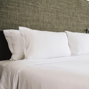 Jogo de Cama Solteiro 100% Algodão 200 Fios Nogueira Branco Liso