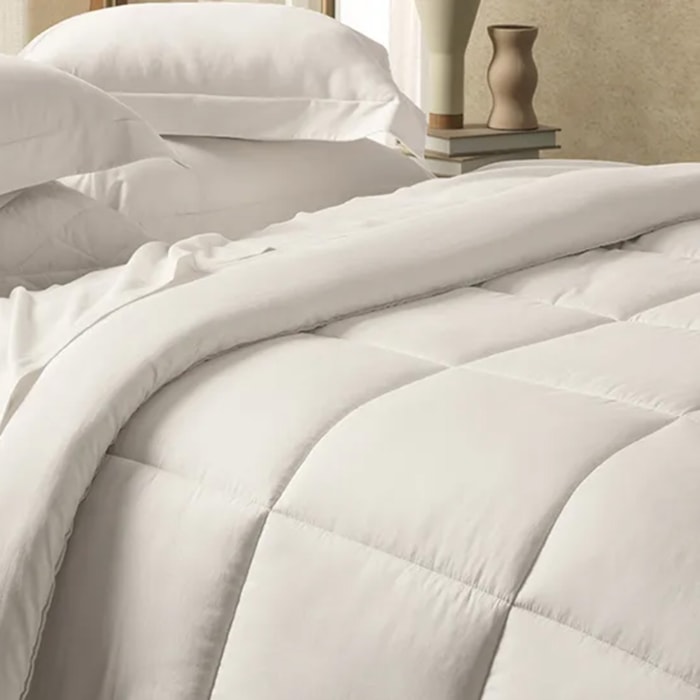 Jogo de Cama Solteiro 100% Algodão Egípcio 300 Fios Branco Bossa Karsten - Madel Home