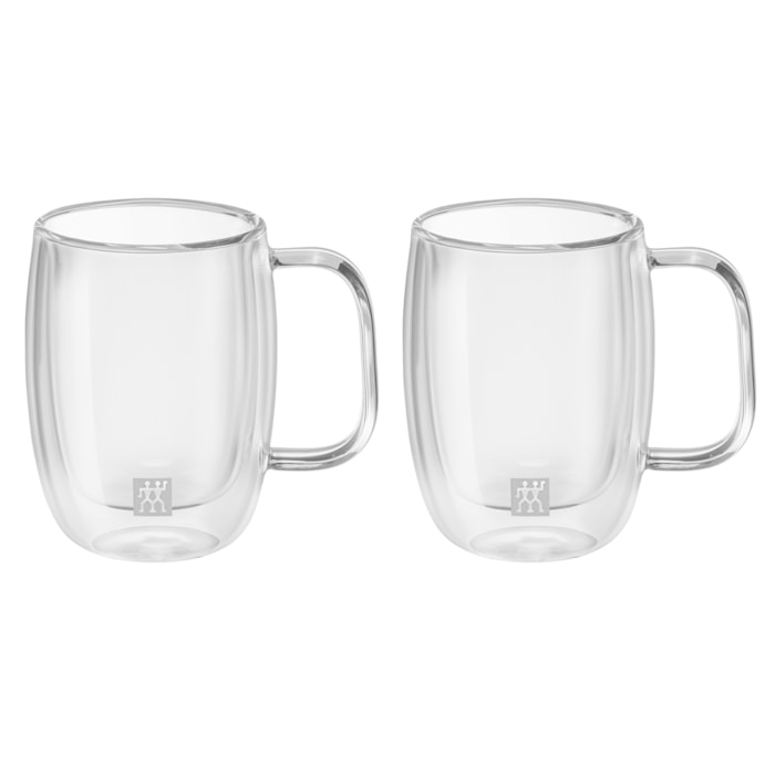 Jogo de Canecas Vidro Parede Dupla Espresso Sorrento Zwilling 134ml - 2 Peças - Madel Home