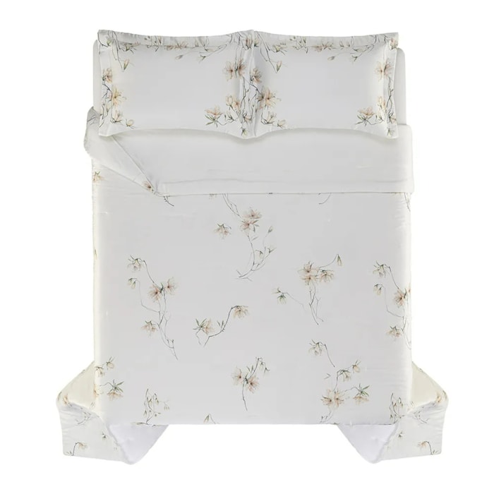 Jogo de Colcha King 100% Bambu 300 Fios Bordado Azalea Trussardi - Madel Home