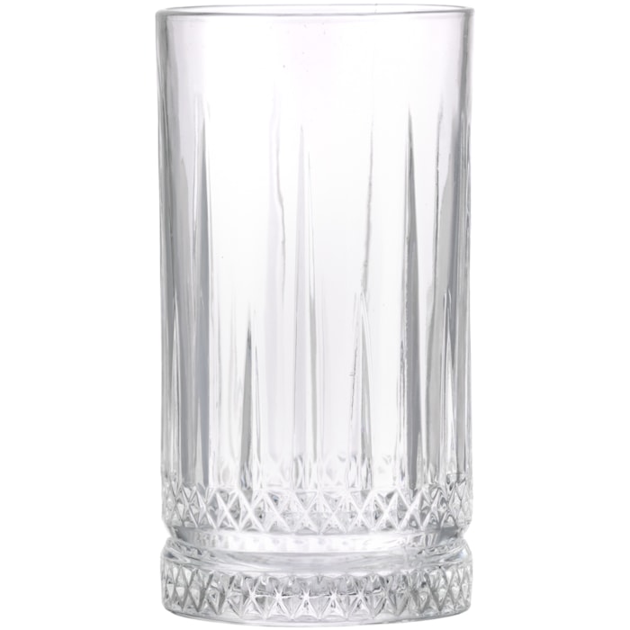 Jogo de Copos Altos em Vidro Incolor 460ml - 6 Peças - Madel Home