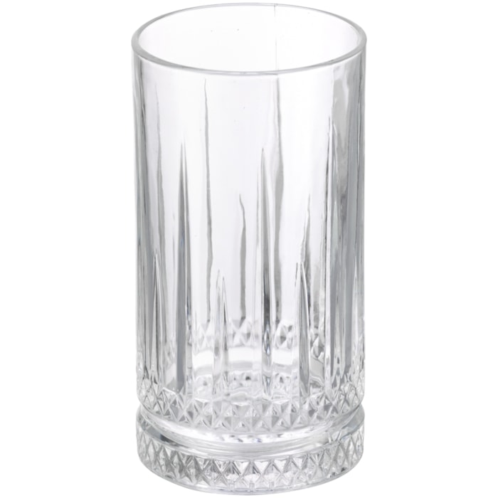 Jogo de Copos Altos em Vidro Incolor 460ml - 6 Peças - Madel Home