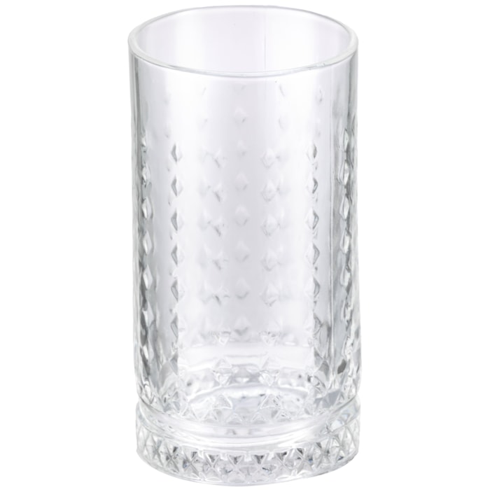 Jogo de Copos Altos em Vidro Incolor 460ml - 6 Peças - Madel Home