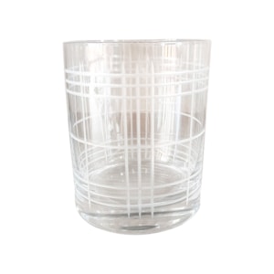 Jogo de Copos Baixo Filetes Transparentes 410ml - 6 Peças