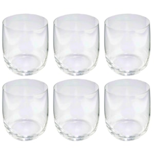 Jogo de Copos Baixos Jazz Cristal Fracalanza 390ml - 6 Peças 