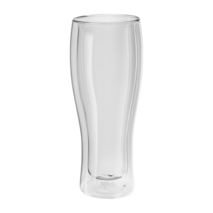 Jogo de Copos Cerveja Sorrento Vidro Parede Dupla Zwilling 414ml - 2 Peças