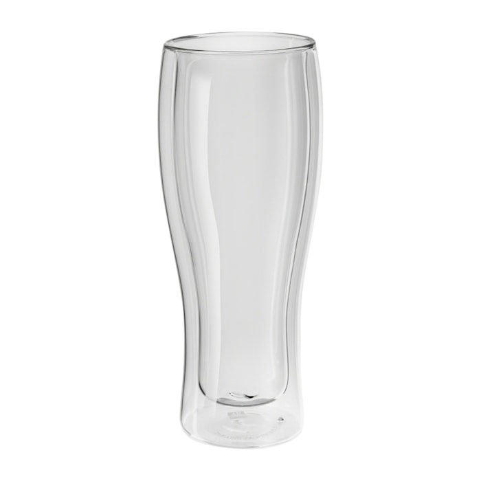 Jogo de Copos Cerveja Sorrento Vidro Parede Dupla Zwilling 414ml - 2 Peças - Madel Home