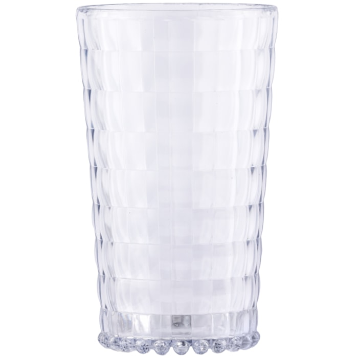 Jogo de Copos com desenho 3D em Acrílico Transparente 750ml - 6 Peças - Madel Home