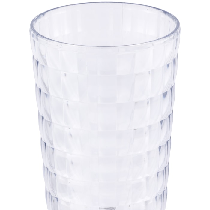 Jogo de Copos com desenho 3D em Acrílico Transparente 750ml - 6 Peças - Madel Home