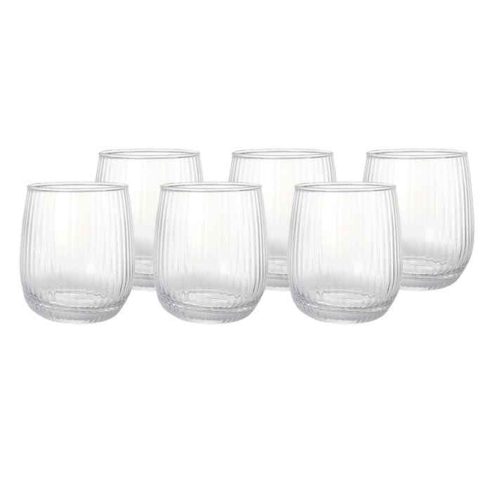 Jogo de Copos Cristal Ecológico Syrah 340ml - 6 Peças - Madel Home