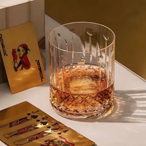 Jogo de Copos de Cristal para On the Rocks Strauss 430ml - 6 Peças 