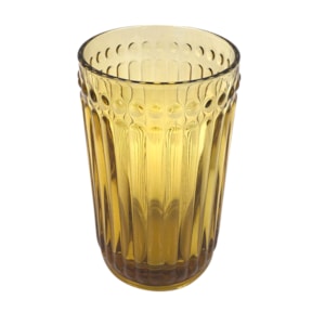Jogo de Copos de Vidro Âmbar 370ml - 6 Peças 