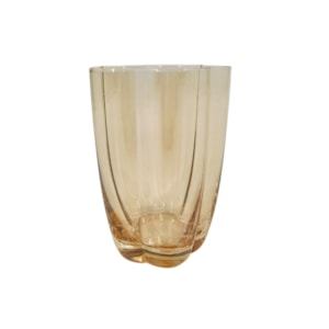 Jogo de Copos de Vidro Florença Âmbar 415mL - 6 Peças 