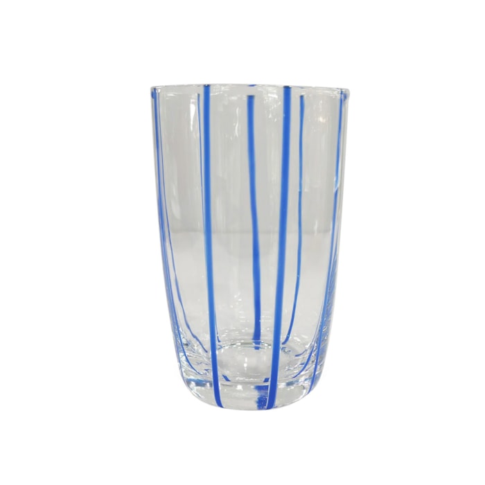 Jogo de Copos de Vidro Milano Azul 470mL - 6 Peças - Madel Home