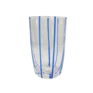 Jogo de Copos de Vidro Milano Azul 470mL - 6 Peças 