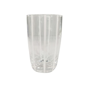 Jogo de  Copos de Vidro Milano Branco 470mL - 6 peças 