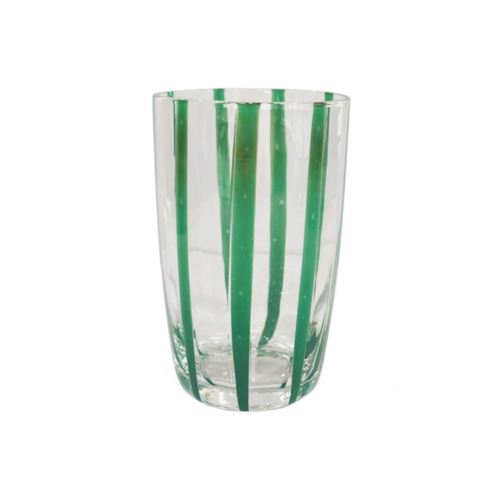 Jogo de Copos de Vidro Milano Verde 470mL - 6 Peças - Madel Home