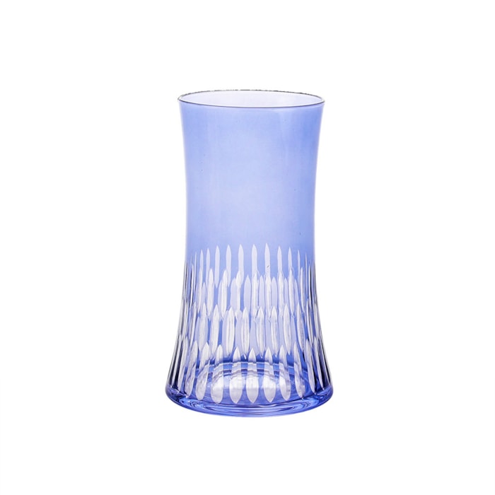 Jogo de Copos de Vidro Verona Azul 400mL - 6 Peças - Madel Home