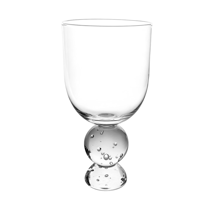 Jogo de Copos Esferas Transparentes com Cristal 400ml - 6 Peças - Madel Home
