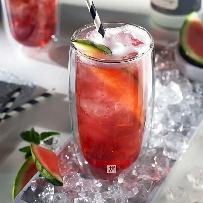 Jogo de Copos Long Drink Sorrento Vidro Parede Dupla Zwilling 350ml - 2 Peças - Madel Home