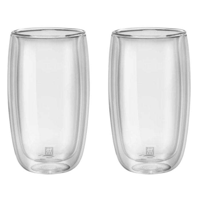 Jogo de Copos Long Drink Sorrento Vidro Parede Dupla Zwilling 350ml - 2 Peças - Madel Home