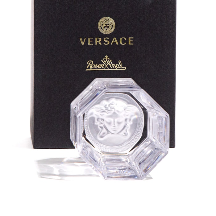 Jogo de Copos Whisky Medusa Cristal Versace Transparente - 2 Peças - Madel Home