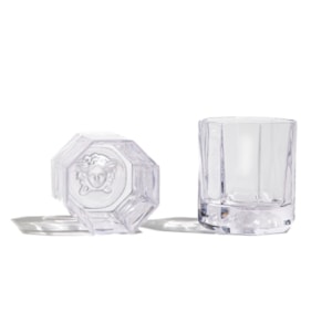 Jogo de Copos Whisky Medusa Cristal Versace Transparente - 2 Peças