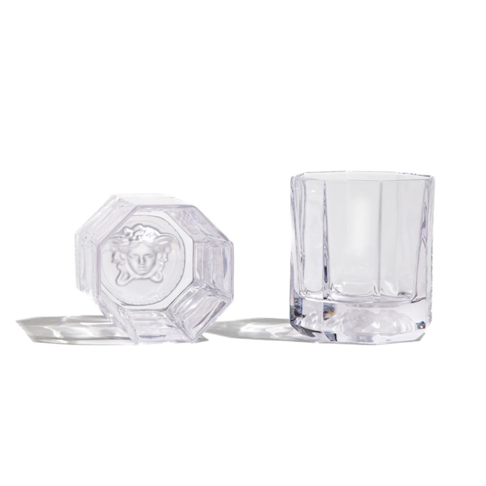 Jogo de Copos Whisky Medusa Cristal Versace Transparente - 2 Peças - Madel Home