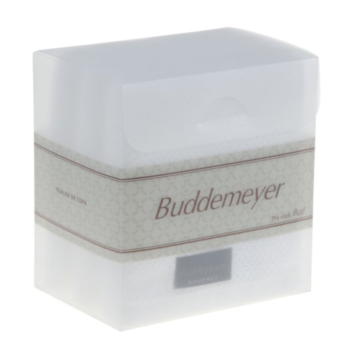 Jogo de Pano de Prato 100% Algodão Quadriculado Branco Buddemeyer Gourmet - 3 Peças - Madel Home