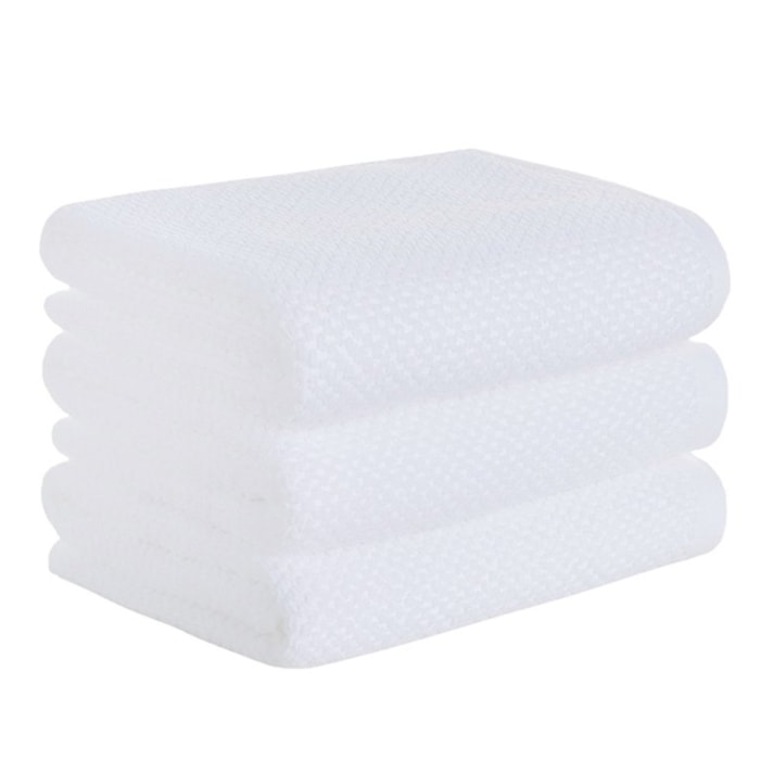 Jogo de Pano de Prato 100% Algodão Quadriculado Branco Buddemeyer Gourmet - 3 Peças - Madel Home