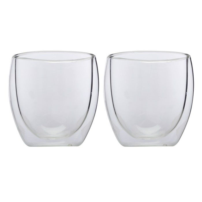 Jogo de Peças Copo Parede Dupla Blend 250ml Maxwell Williams - 2 Peças - Madel Home