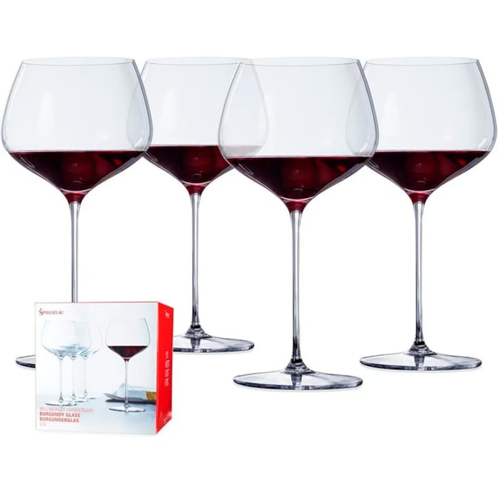 Jogo de Peças Taça Burgundy 725ml Aniversary Spiegelau - 4 Peças - Madel Home