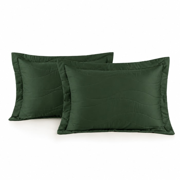 Jogo de Porta Travesseiro 100% Algodão 300 Fios Fogli Novara Trussardi - 50x70cm - Madel Home