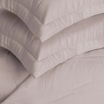 Jogo de Porta Travesseiro 100% Algodão 300 Fios Rose Novara Trussardi - 50x70cm