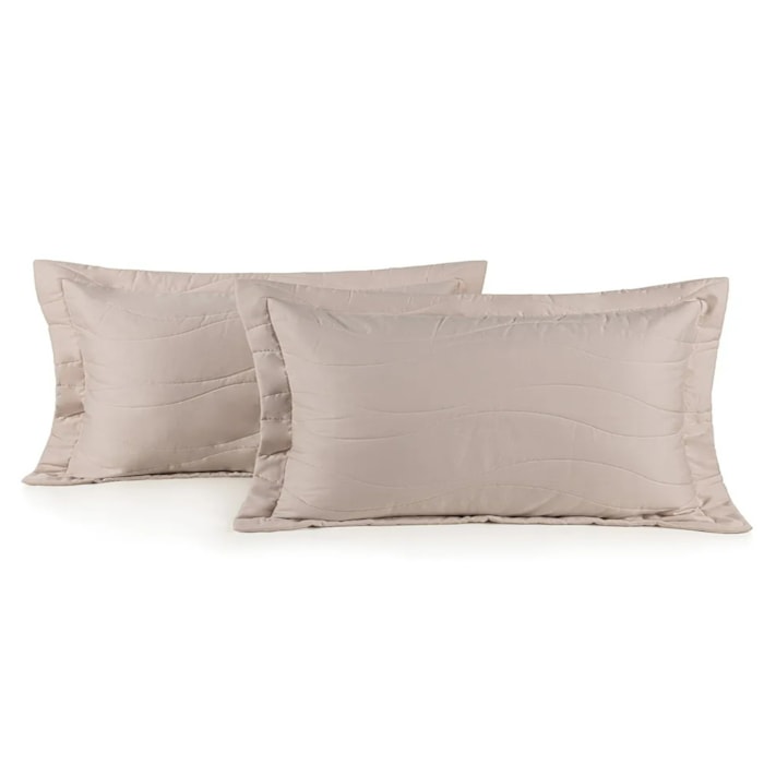 Jogo de Porta Travesseiro 100% Algodão 300 Fios Rose Novara Trussardi - 50x90cm - Madel Home