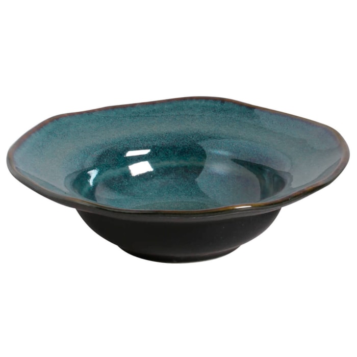 Jogo de Prato De Entrada/Sobremesa Orgânico 04 pç 19 cm Porto Brasil Oceano - Madel Home